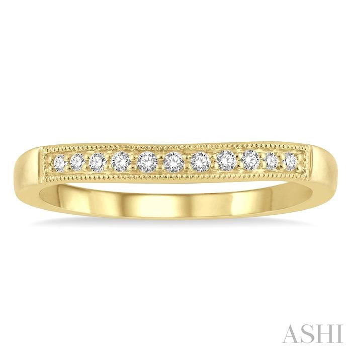 ASHI Curved Diamond Wedding Band 30368PPFHYG