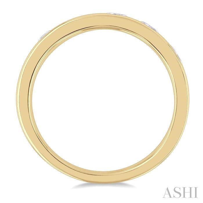 ASHI Mixed Shape Bezel Set Diamond Fashion Band 30384PPFGYG