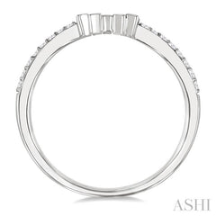 ASHI Chevron Baguette Diamond Wedding Band 303B6PPFGWG