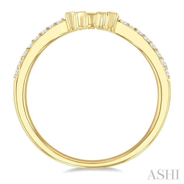 ASHI Chevron Baguette Diamond Wedding Band 303B6PPFGYG