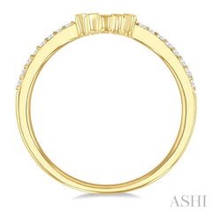 ASHI Chevron Baguette Diamond Wedding Band 303B6PPFGYG