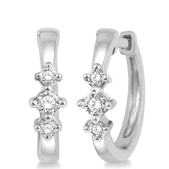Parkplace Jewelers Past Present & Future Petite Diamond Huggie Fashion Earrings 677V8PPTGERWG