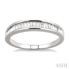 ASHI Channel Set Baguette Diamond Wedding Band 30503PPFCW