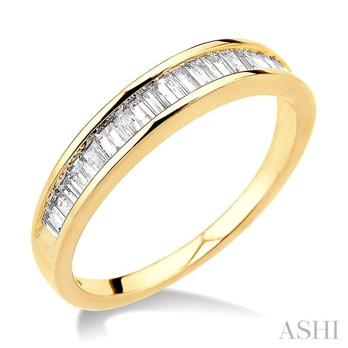 ASHI Channel Set Baguette Diamond Wedding Band 30503PPFC