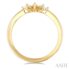 ASHI Marquise Shape Chevron Diamond Fashion Ring 30577PPFGYG