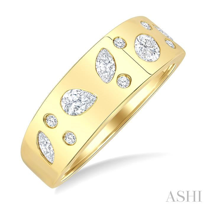 ASHI Mixed Shape Diamond Fashion Band 30593PPFGYG