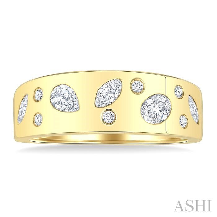 ASHI Mixed Shape Diamond Fashion Band 30593PPFGYG