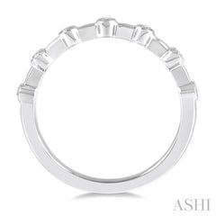 ASHI Stackable Bezel Set Diamond Wedding Band 305B8PPFGWG