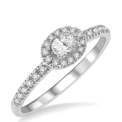 Parkplace Jewelers Stackable Oval Shape Petite Halo Diamond Fashion Ring 363D5PPFHWG