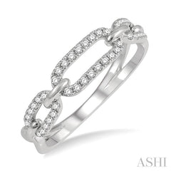 ASHI Paperclip Diamond Fashion Ring 306E7PPFHWG