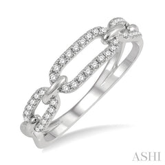 ASHI Paperclip Diamond Fashion Ring 306E7PPFHWG