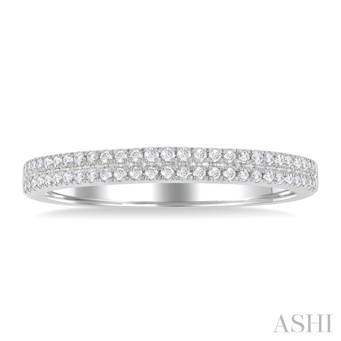 ASHI Double Row Diamond Ring 30857PPFGWG