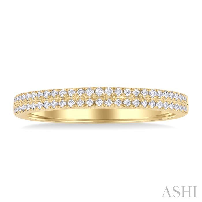 ASHI Double Row Diamond Ring 30857PPFGYG