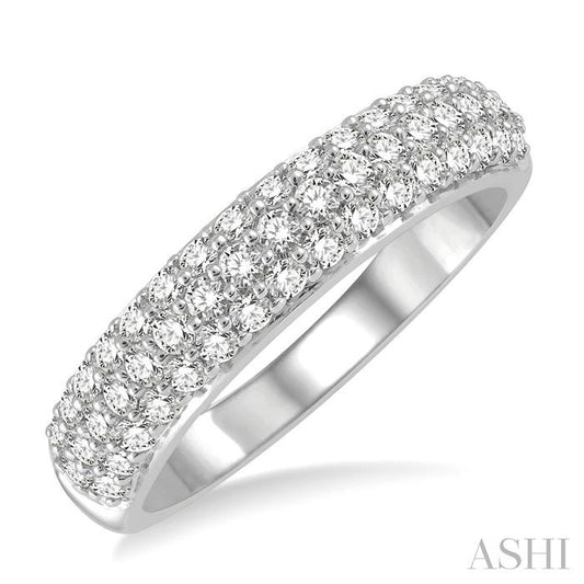 ASHI Pave-Set Diamond Wedding Band 310E3PPFHWG