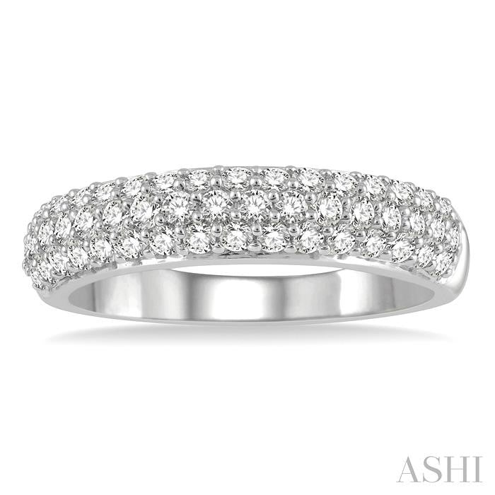 ASHI Pave-Set Diamond Wedding Band 310E3PPFHWG