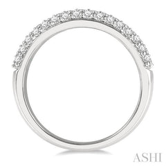 ASHI Pave-Set Diamond Wedding Band 310E3PPFHWG