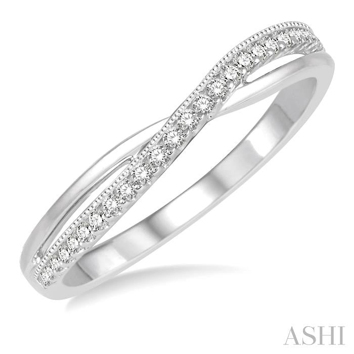 ASHI Diamond Wedding Band 31198PPFHWG