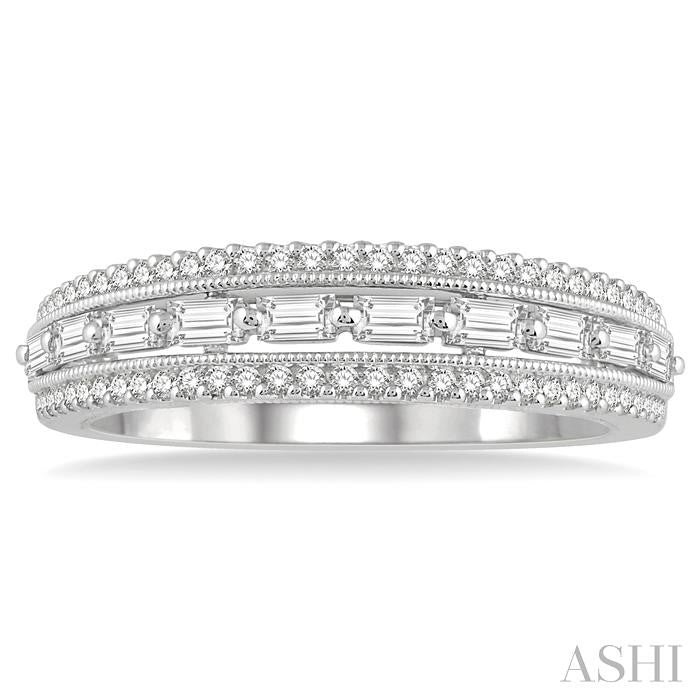 ASHI Baguette Diamond Fashion Band 31283PPFHWG