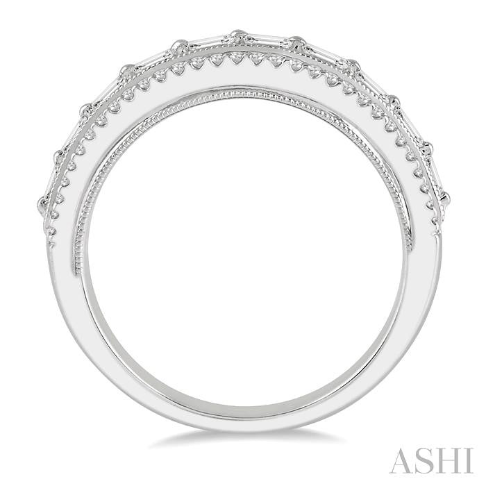 ASHI Baguette Diamond Fashion Band 31283PPFHWG