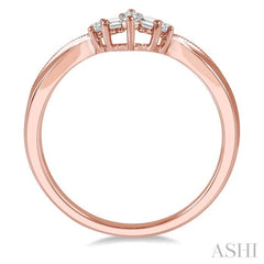 ASHI Chevron Baguette Diamond Wedding Band 31317PPFGPG