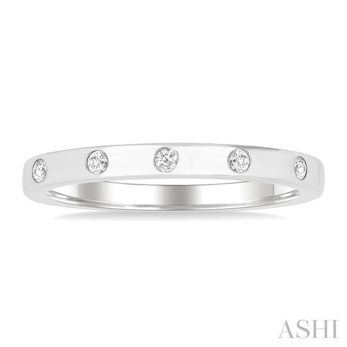 ASHI Flush Bezel Set Diamond Fashion Band 31717PPFGWG