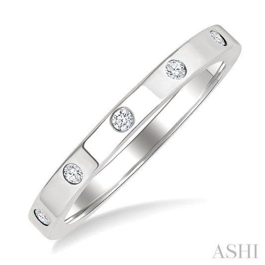 ASHI Flush Bezel Set Diamond Fashion Band 31719PPTGWG