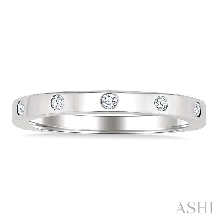 ASHI Flush Bezel Set Diamond Fashion Band 31719PPTGWG