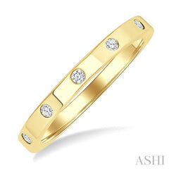 ASHI Flush Bezel Set Diamond Fashion Band 31719PPTGYG