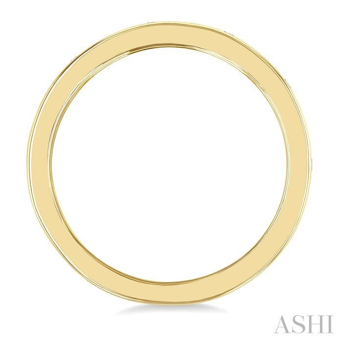ASHI Flush Bezel Set Diamond Fashion Band 31719PPTGYG