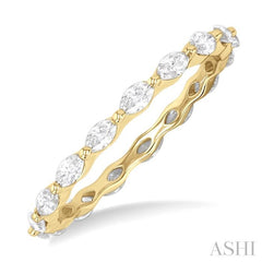 ASHI Marquise Shape Eternity Diamond Wedding Band 31733PPFGYG
