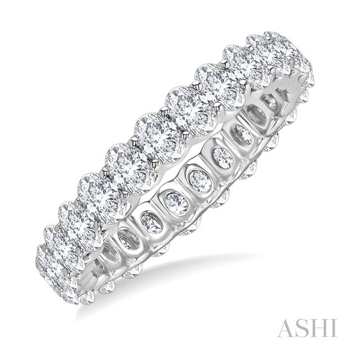 ASHI Oval Shape North-South Eternity Diamond Wedding Band 31770PPFGWG-2.25