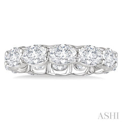 ASHI Oval Shape East-West Eternity Diamond Wedding Band 31790PPFGWG-3.70