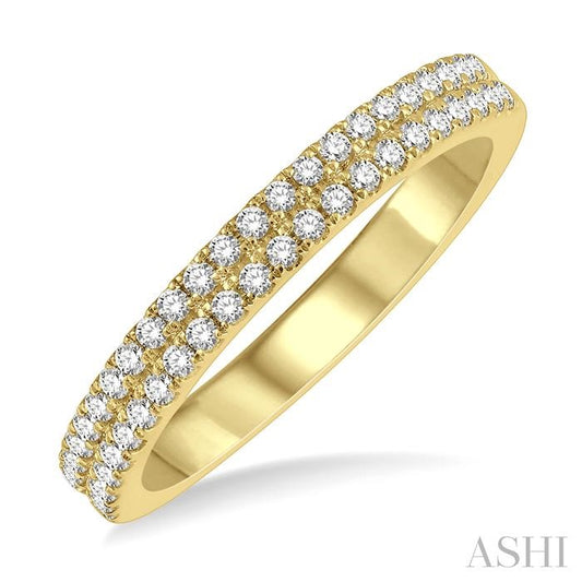 ASHI Two Row Diamond Wedding Band 317E5PPFGYG