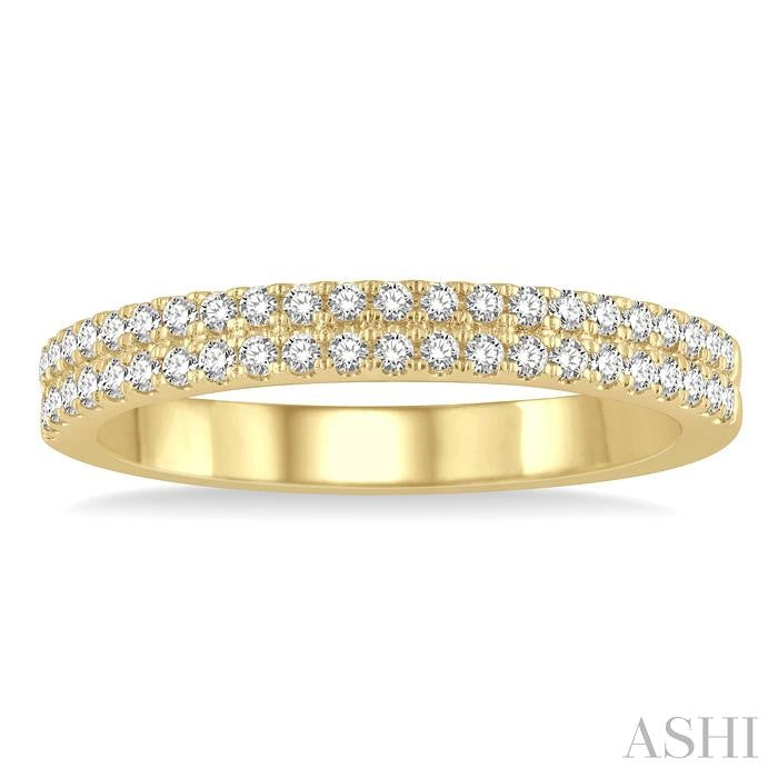 ASHI Two Row Diamond Wedding Band 317E5PPFGYG