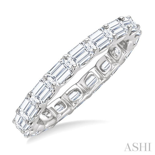 ASHI Emerald Shape East-West Eternity Diamond Wedding Band 31810PPFGWG-2.10