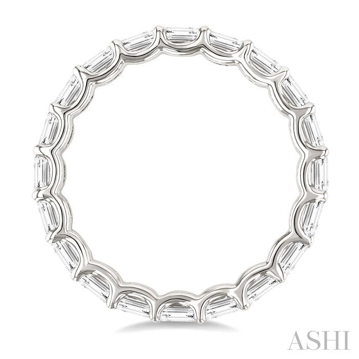 ASHI Emerald Shape East-West Eternity Diamond Wedding Band 31810PPFGWG-2.10