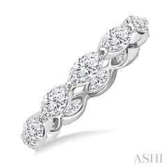 ASHI Marquise Shape East-West Eternity Diamond Wedding Band 31820PPFGWG-2.0