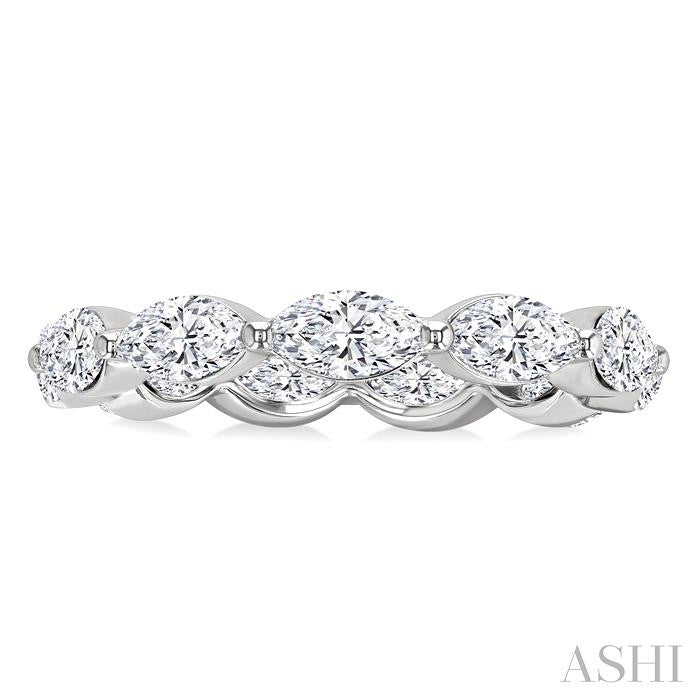 ASHI Marquise Shape East-West Eternity Diamond Wedding Band 31820PPFGWG-2.0