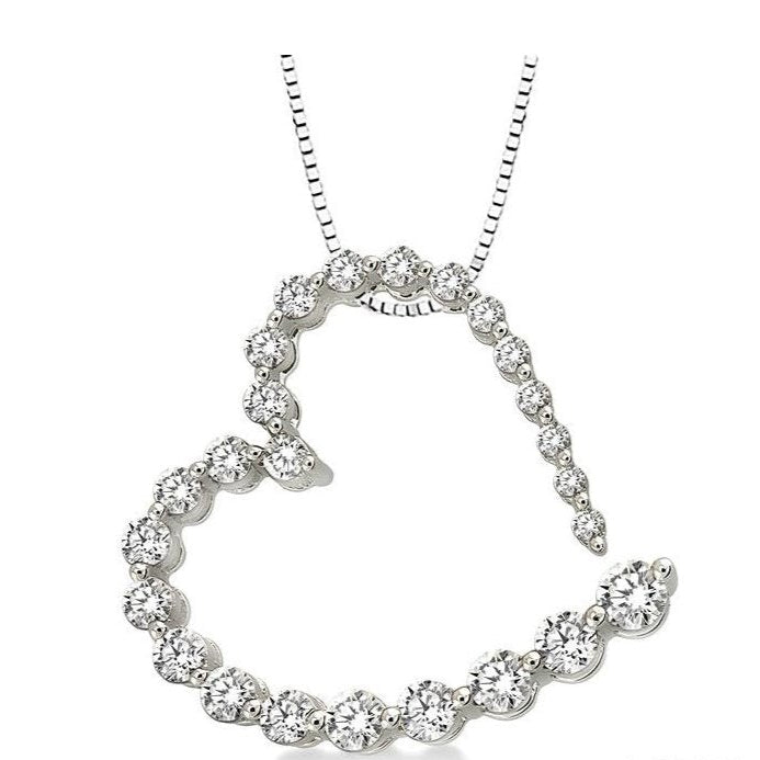 Parkplace Jewelers Heart Shape Journey Diamond Fashion Pendant 93613PPFNPDWG