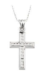 Parkplace Jewelers Channel Set Cross Diamond Pendant 95116PPFXPDW
