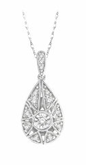 Parkplace Jewelers Pear Shape Diamond Pendant 90338PPTSPDWG