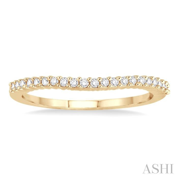 ASHI Curved Diamond Wedding Band 32756PPFWYG