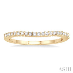 ASHI Curved Diamond Wedding Band 32756PPFWYG