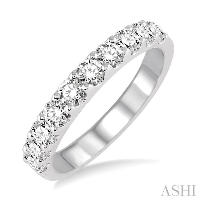 ASHI Diamond Wedding Band 32881PPFHWG