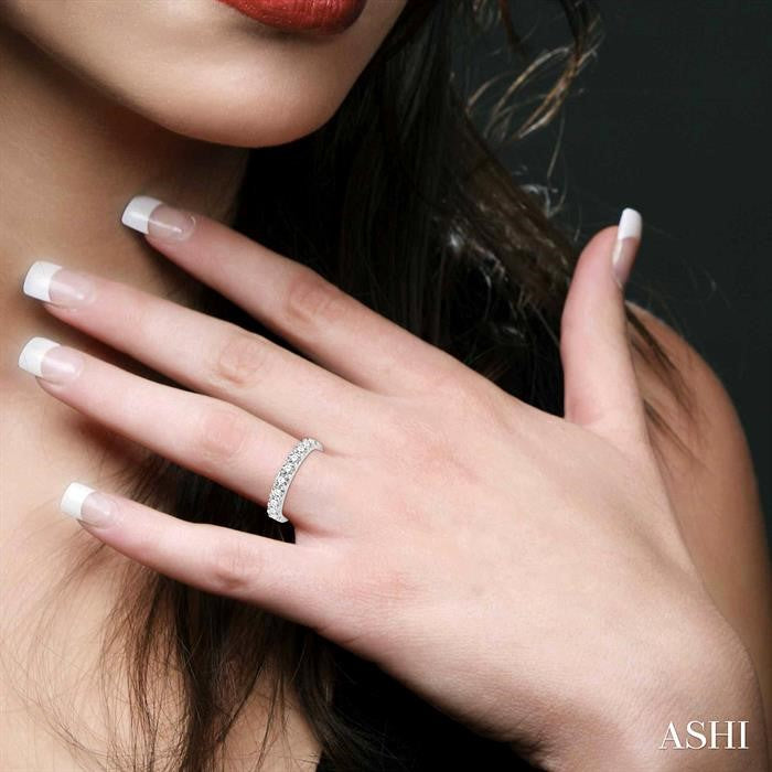 ASHI Diamond Wedding Band 32881PPFHWG