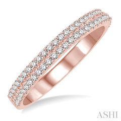 ASHI Two Row Diamond Wedding Band 32965PPFVPG