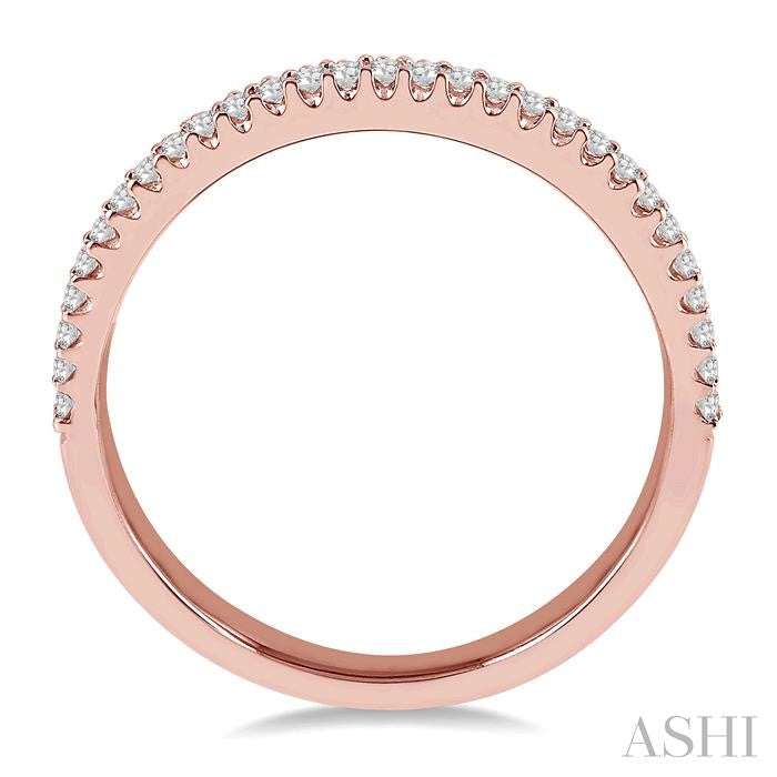 ASHI Two Row Diamond Wedding Band 32965PPFVPG
