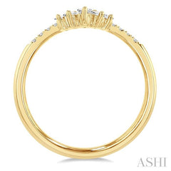 ASHI Chevron Baguette Diamond Fashion Ring 329E6PPFGYG