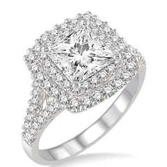 Parkplace Jewelers Princess Shape Halo Diamond Engagement Ring 17400PPFVWG-LE-1.10