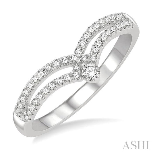 ASHI Chevron Diamond Fashion Ring 330E6PPFGWG